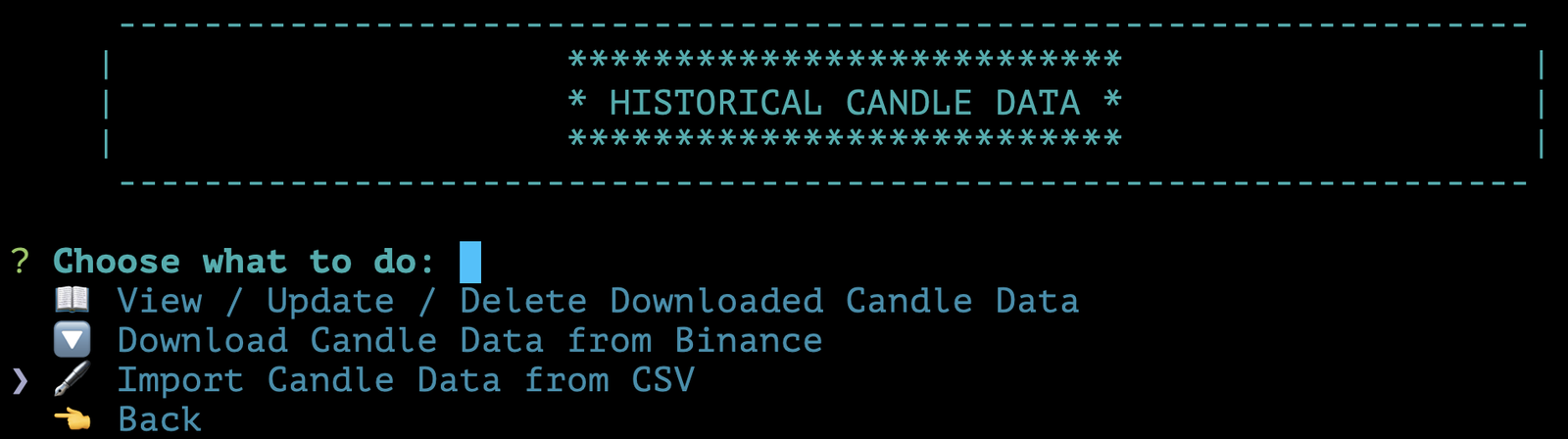 Historical Candle Data Import Candle Data From CSV