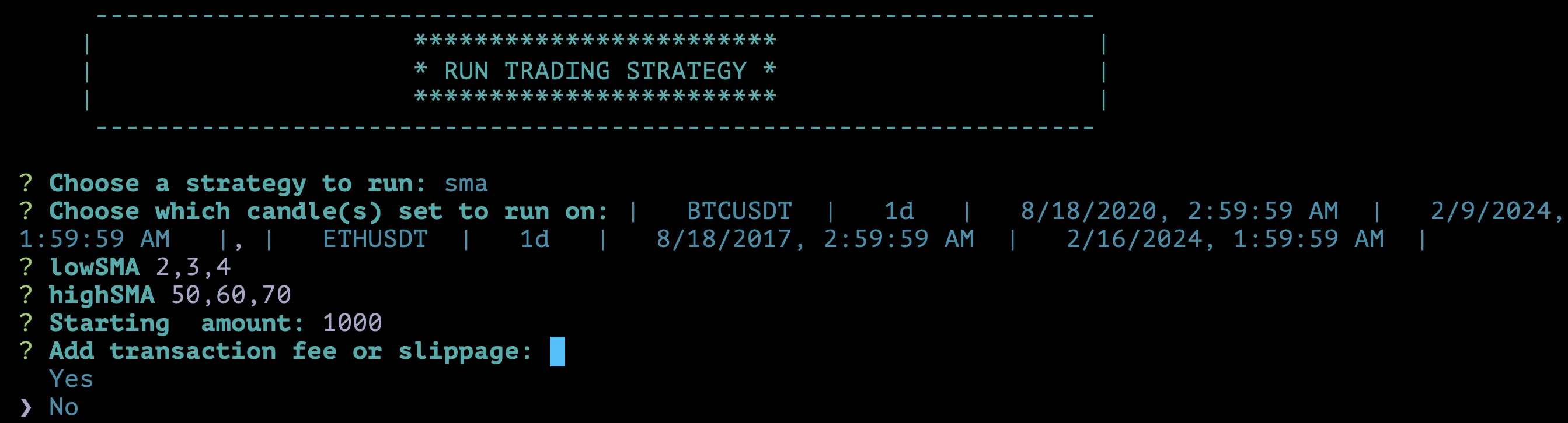 Run Trading Strategy Multi Value And Multi Symbol